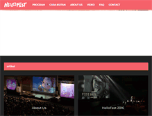 Tablet Screenshot of hellofest.com